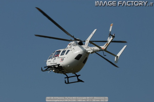 2007-09-16 Ravenna - Fly Fest 0631 Eurocopter BK117 - Elisoccorso 118